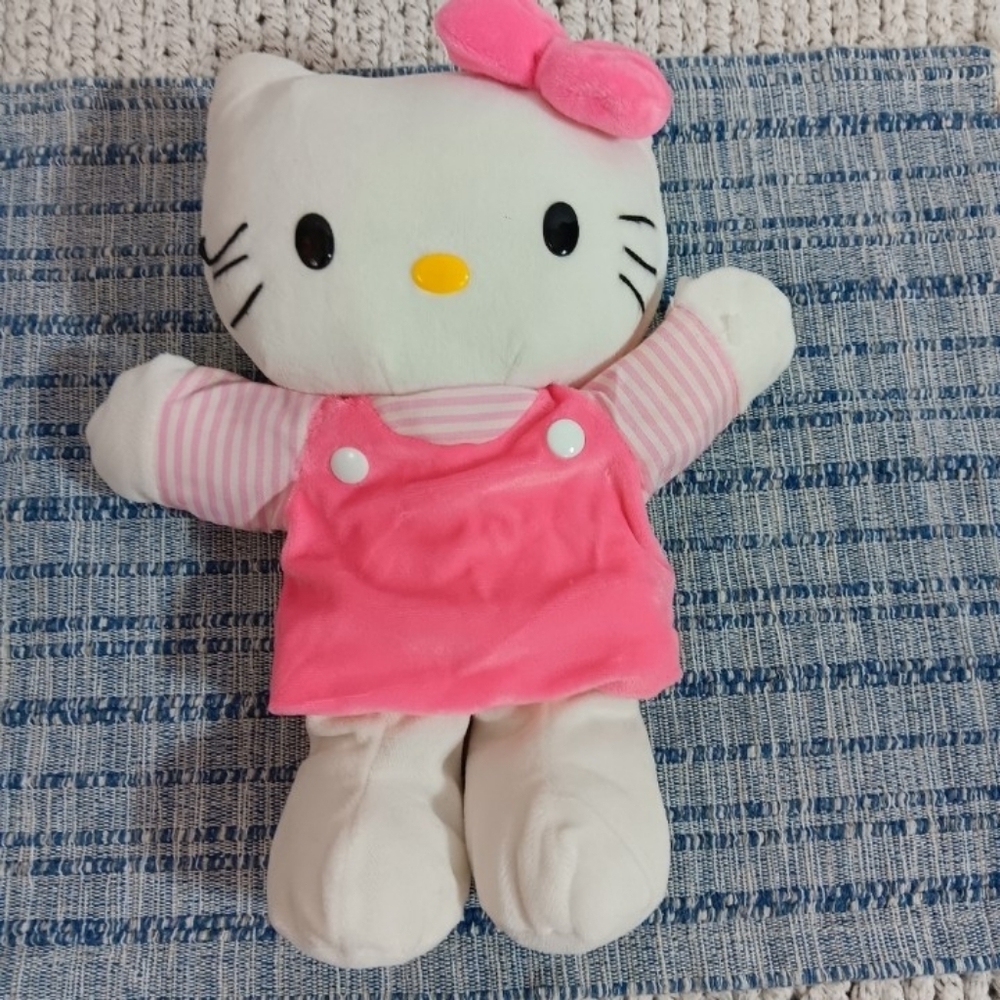 Sanrio Hello Kitty Pink and White Stuffed Hand Puppet Plush